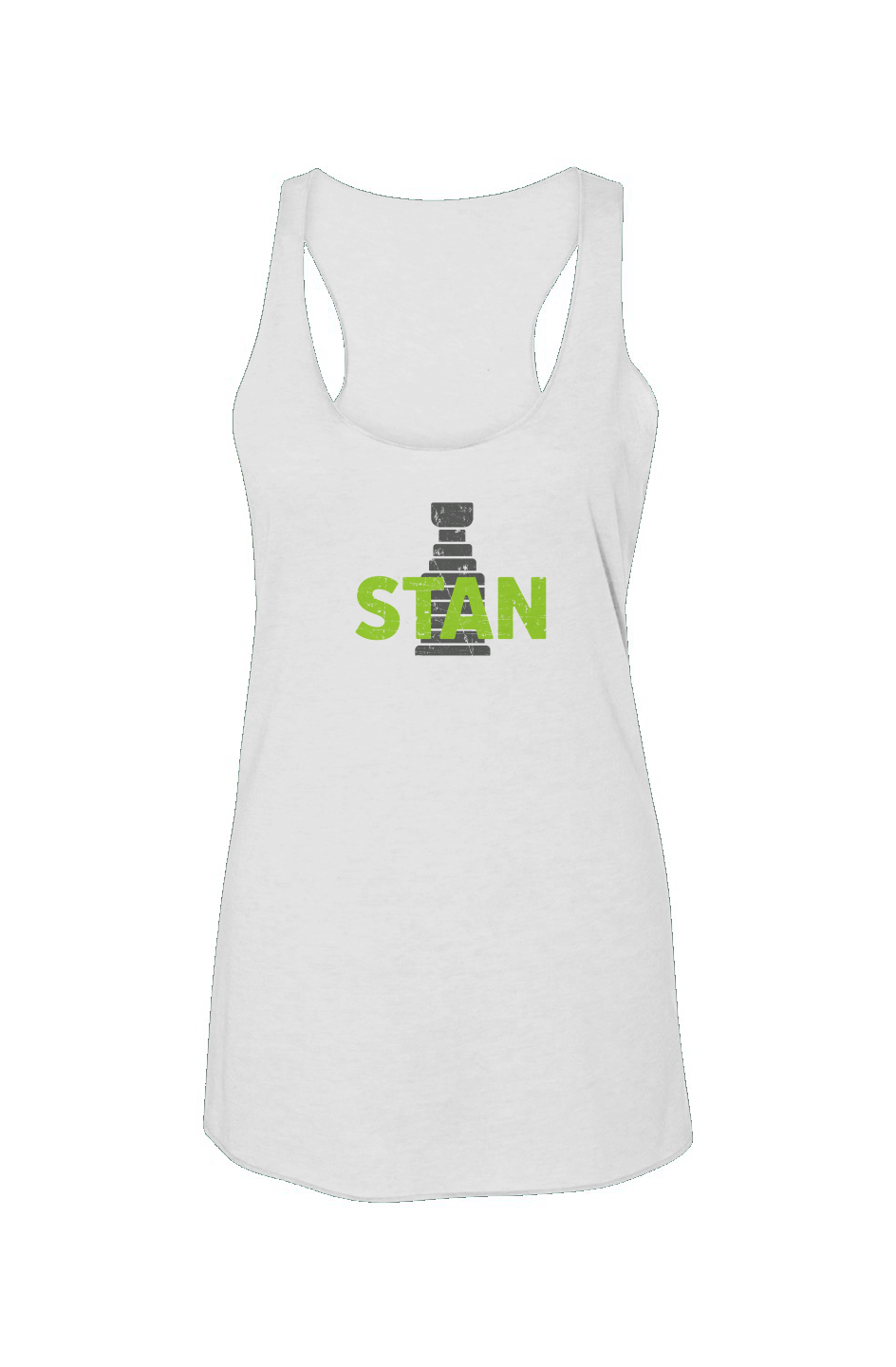 Stan Racerback Barn Tank White | Barn Garb Hockey Threads