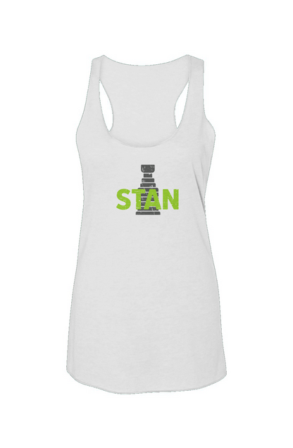 Stan Racerback Barn Tank White | Barn Garb Hockey Threads