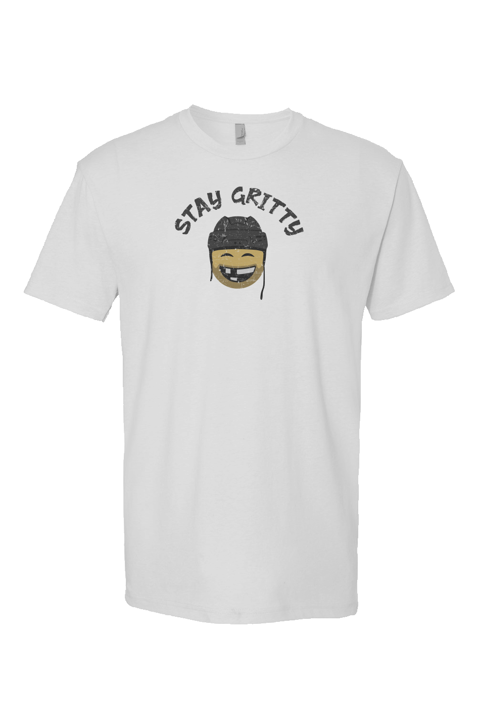 Stay Gritty Breakaway Performance Tee White | Barn Garb Hockey Threads