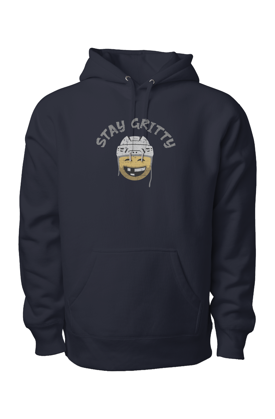 Stay Gritty Legend Heavyweight Hoodie Navy Blue | Barn Garb Hockey Threads