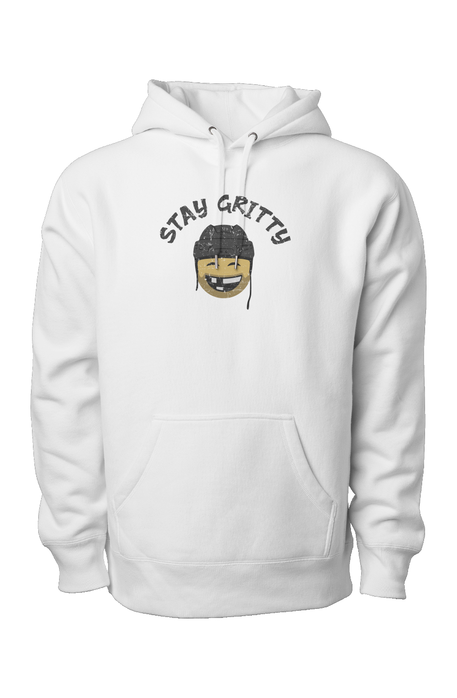 Stay Gritty Legend Heavyweight Hoodie White | Barn Garb Hockey Threads