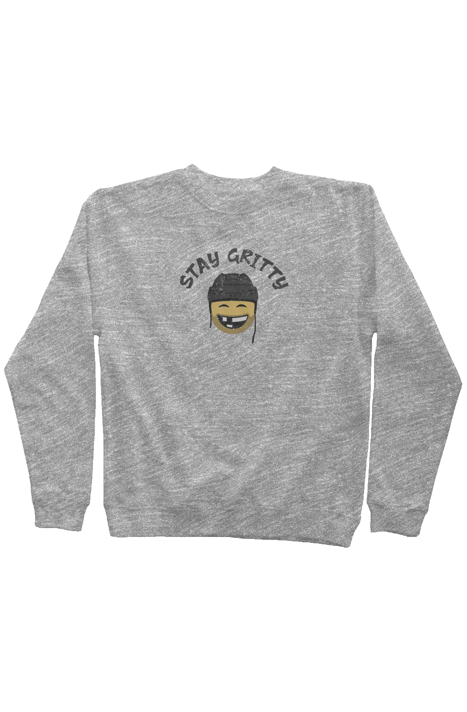 Stay Gritty Rinkside Crewneck Sweatshirt Grey | Barn Garb Hockey Threads