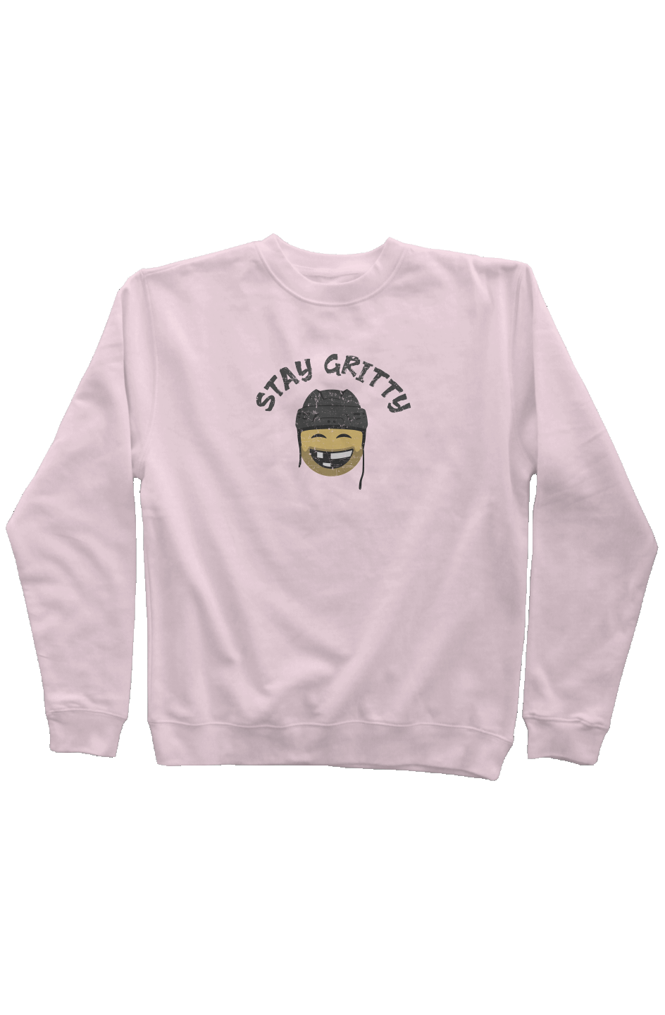 Stay Gritty Rinkside Crewneck Sweatshirt Pink | Barn Garb Hockey Threads