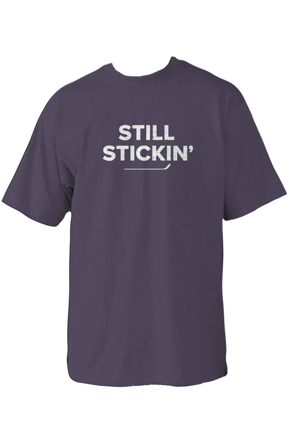 Still Stickin' 90s Throwback Tee Navy Blue | Barn Garb Hockey Threads
