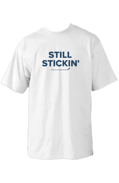 Still Stickin' 90s Throwback Tee White | Barn Garb Hockey Threads