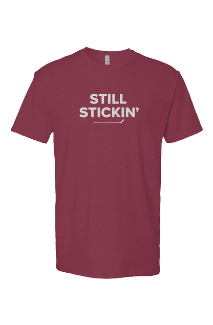Still Stickin' Breakaway Performance Tee Cardinal Red | Barn Garb Hockey Threads