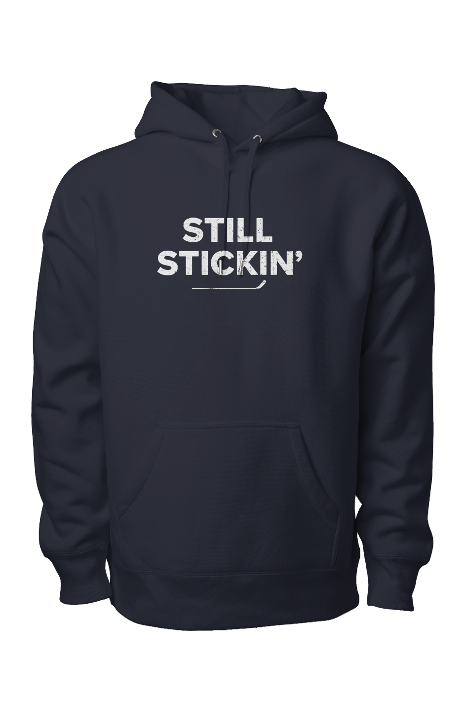 Still Stickin' Legend Heavyweight Hoodie Navy Blue | Barn Garb Hockey Threads