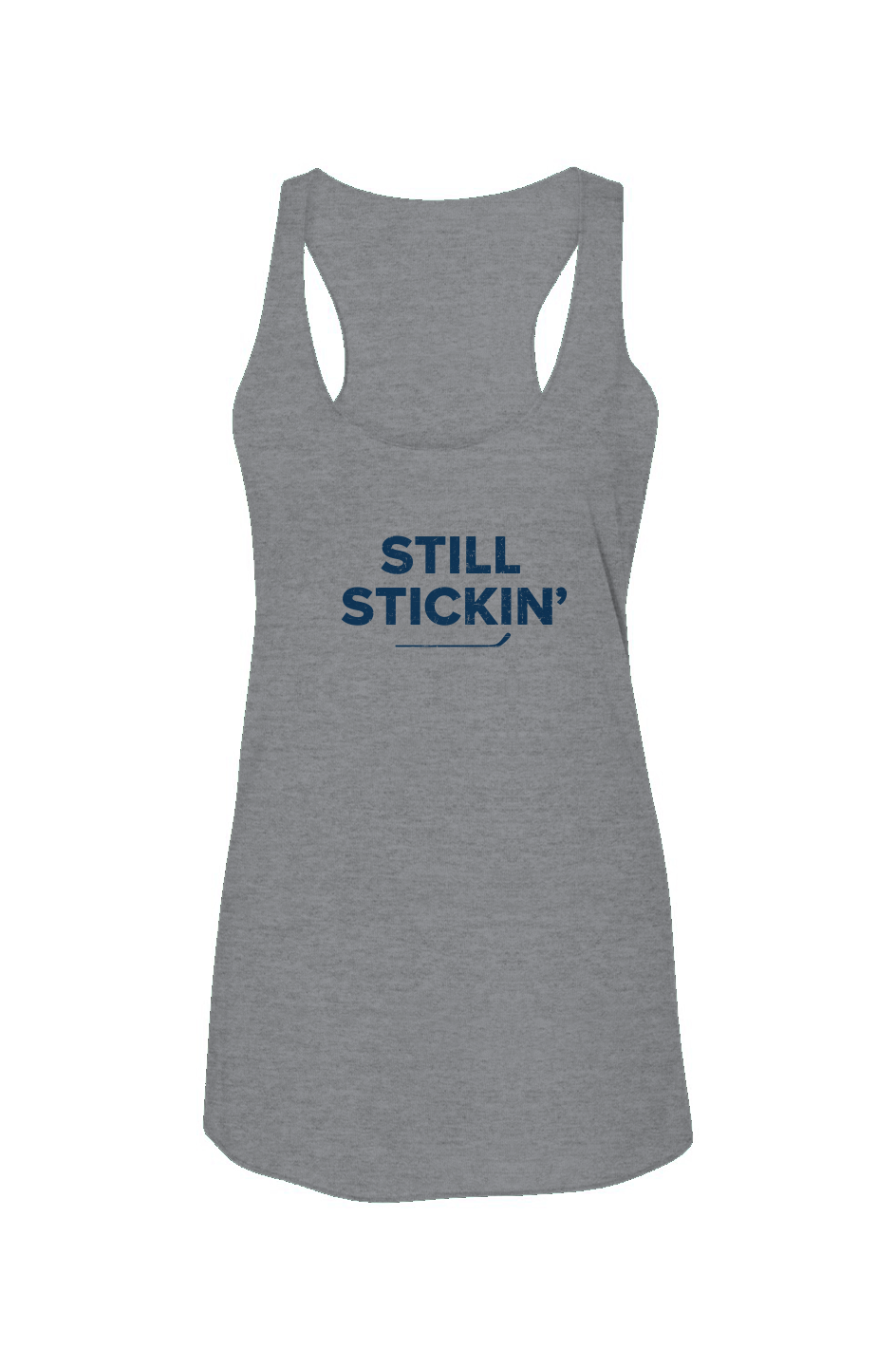 Still Stickin' Racerback Barn Tank Grey | Barn Garb Hockey Threads