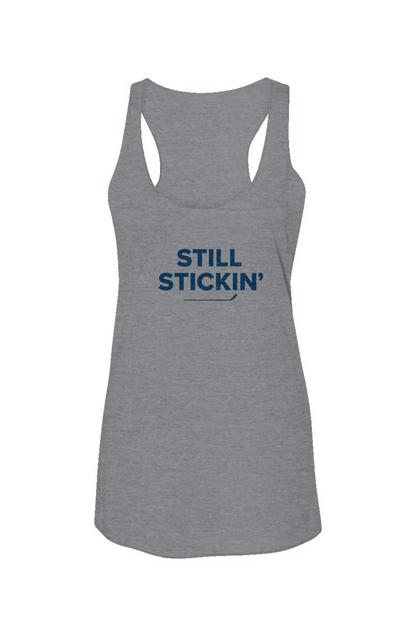 Still Stickin' Racerback Barn Tank Grey | Barn Garb Hockey Threads
