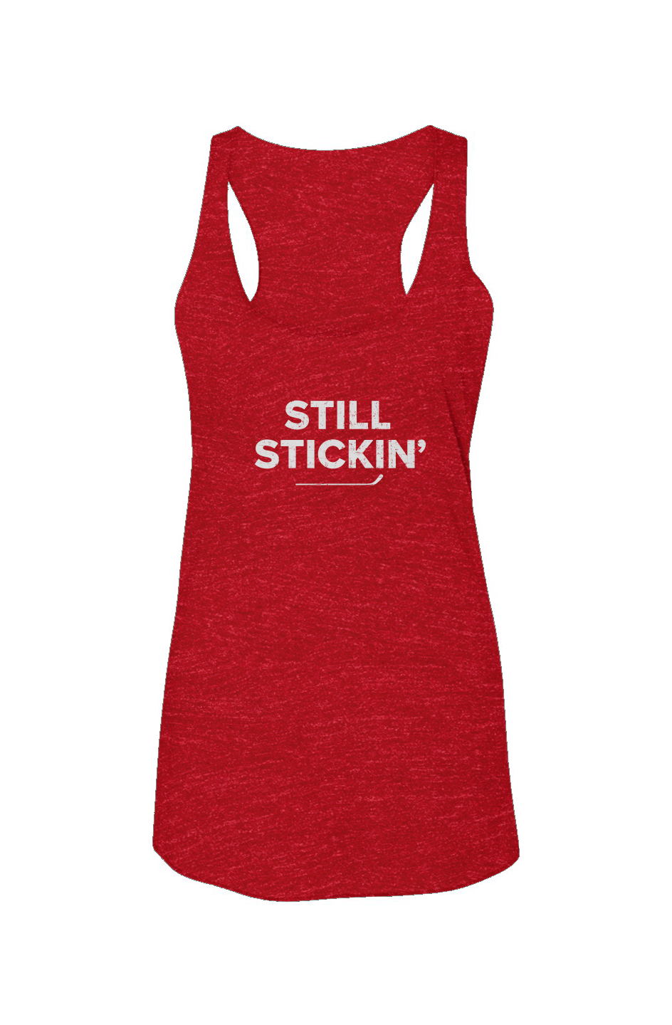 Still Stickin' Racerback Barn Tank Red | Barn Garb Hockey Threads