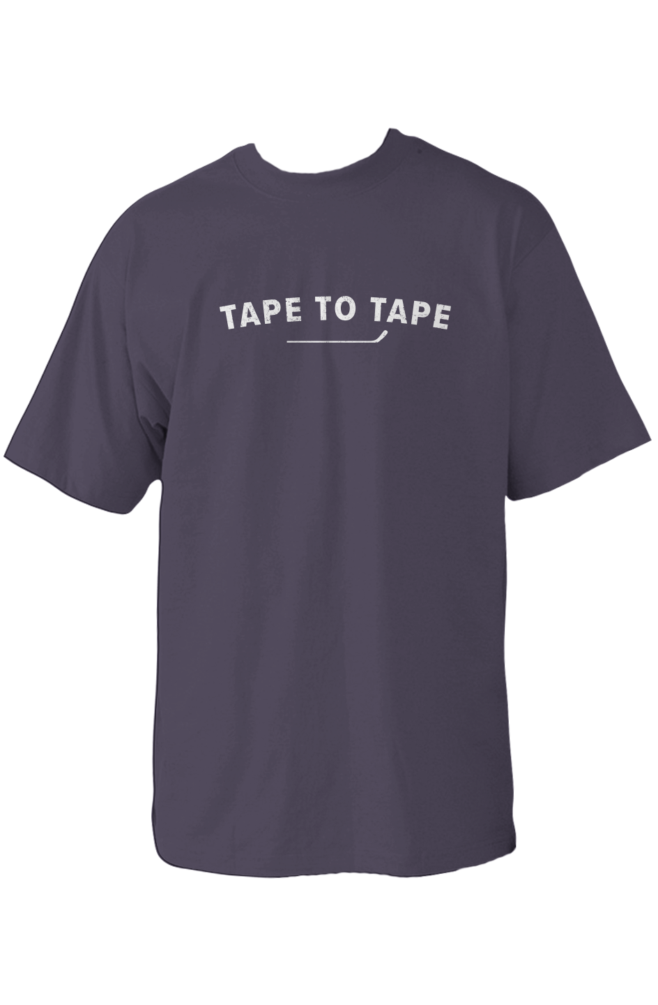 Tape to Tape 90s Throwback Tee Navy Blue | Barn Garb Hockey Threads
