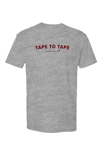 Tape to Tape Breakaway Performance Tee Grey | Barn Garb Hockey Threads