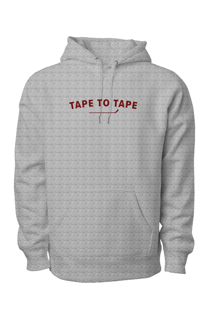 Tape to Tape Legend Heavyweight Hoodie Grey | Barn Garb Hockey Threads