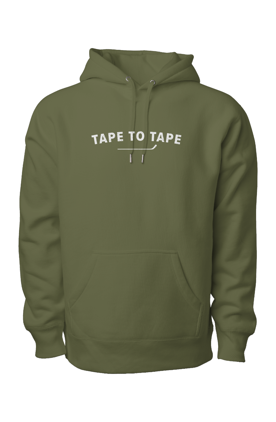 Tape to Tape Legend Heavyweight Hoodie Military Green | Barn Garb Hockey Threads