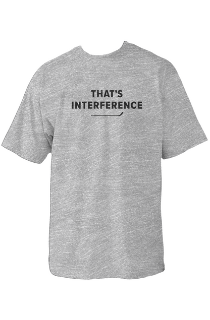 That's Interference 90s Throwback Tee Grey | Barn Garb Hockey Threads