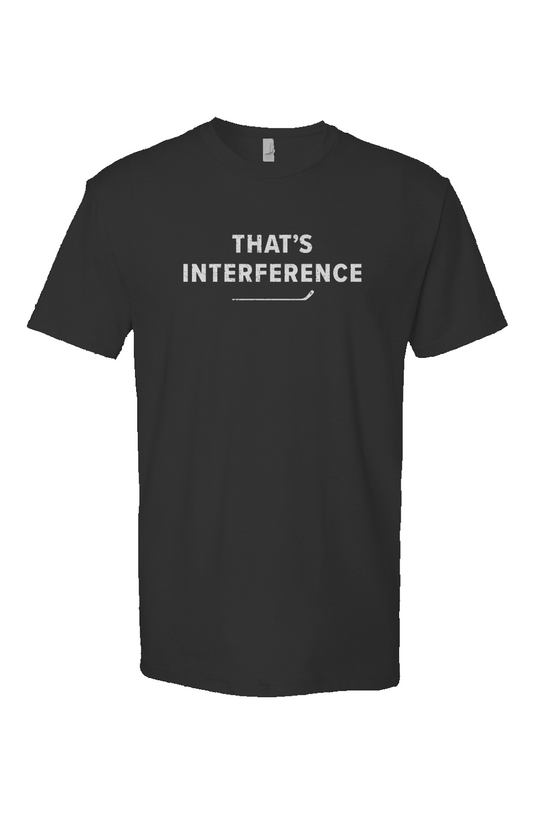 That's Interference Breakaway Performance Tee Black | Barn Garb Hockey Threads