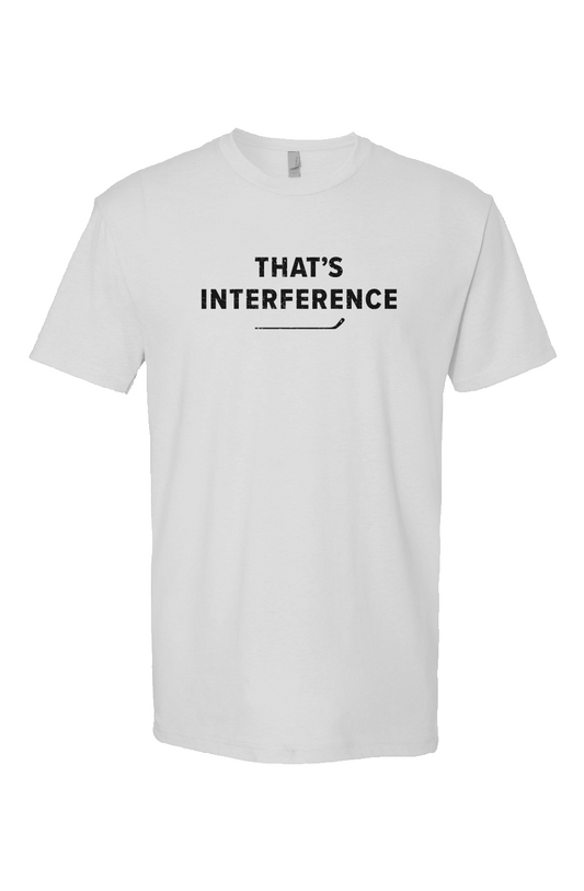 That's Interference Breakaway Performance Tee White | Barn Garb Hockey Threads