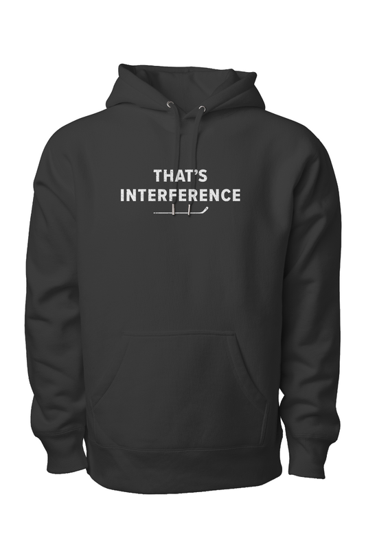 That's Interference Legend Heavyweight Hoodie Black | Barn Garb Hockey Threads