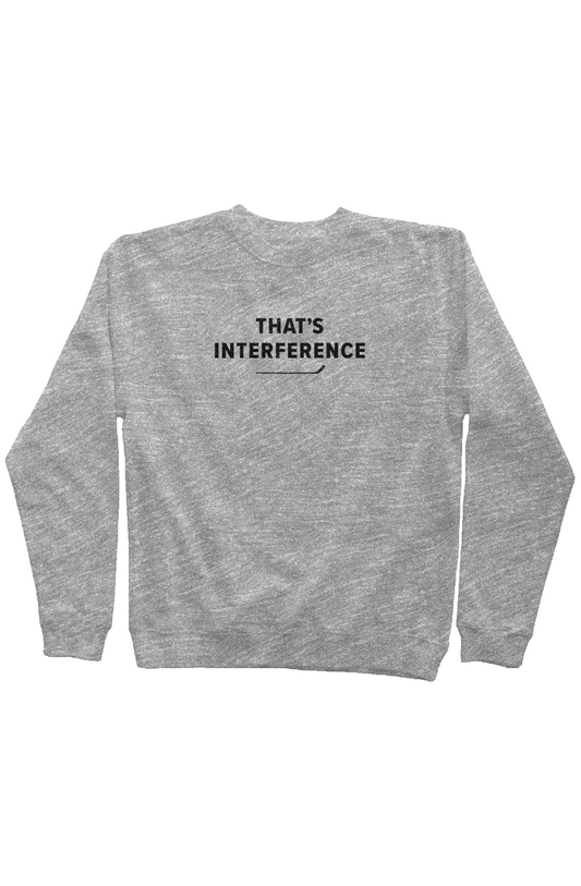 That's Interference Rinkside Crewneck Sweatshirt Grey | Barn Garb Hockey Threads