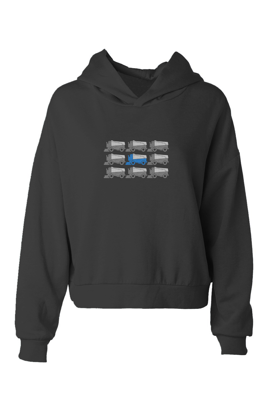 The Barn Babe Ice Crew Hip-Height Hoodie Black | Barn Garb Hockey Threads