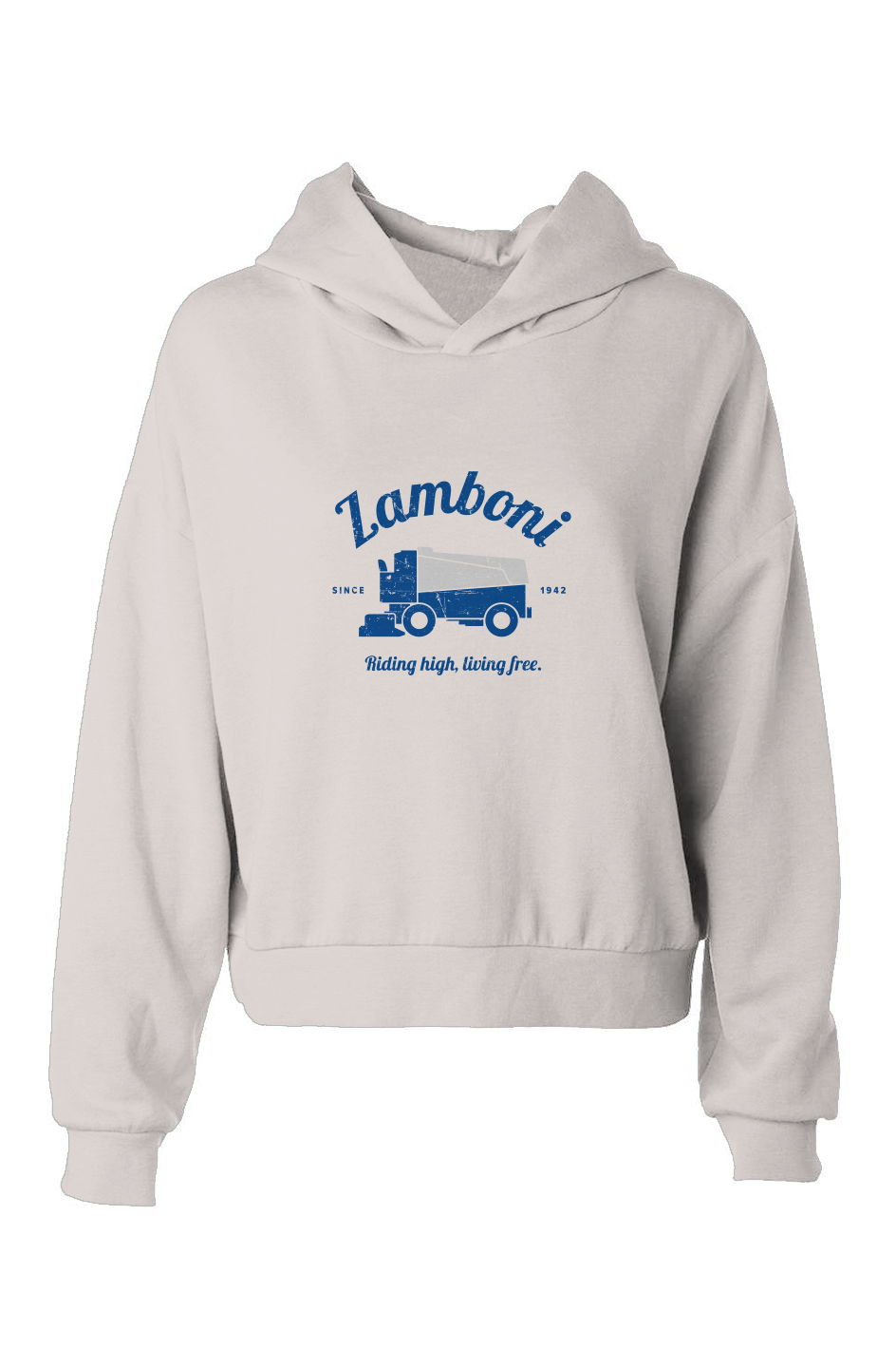 The Barn Babe Riding High LIving Free Hip-Height Hoodie White | Barn Garb Hockey Threads