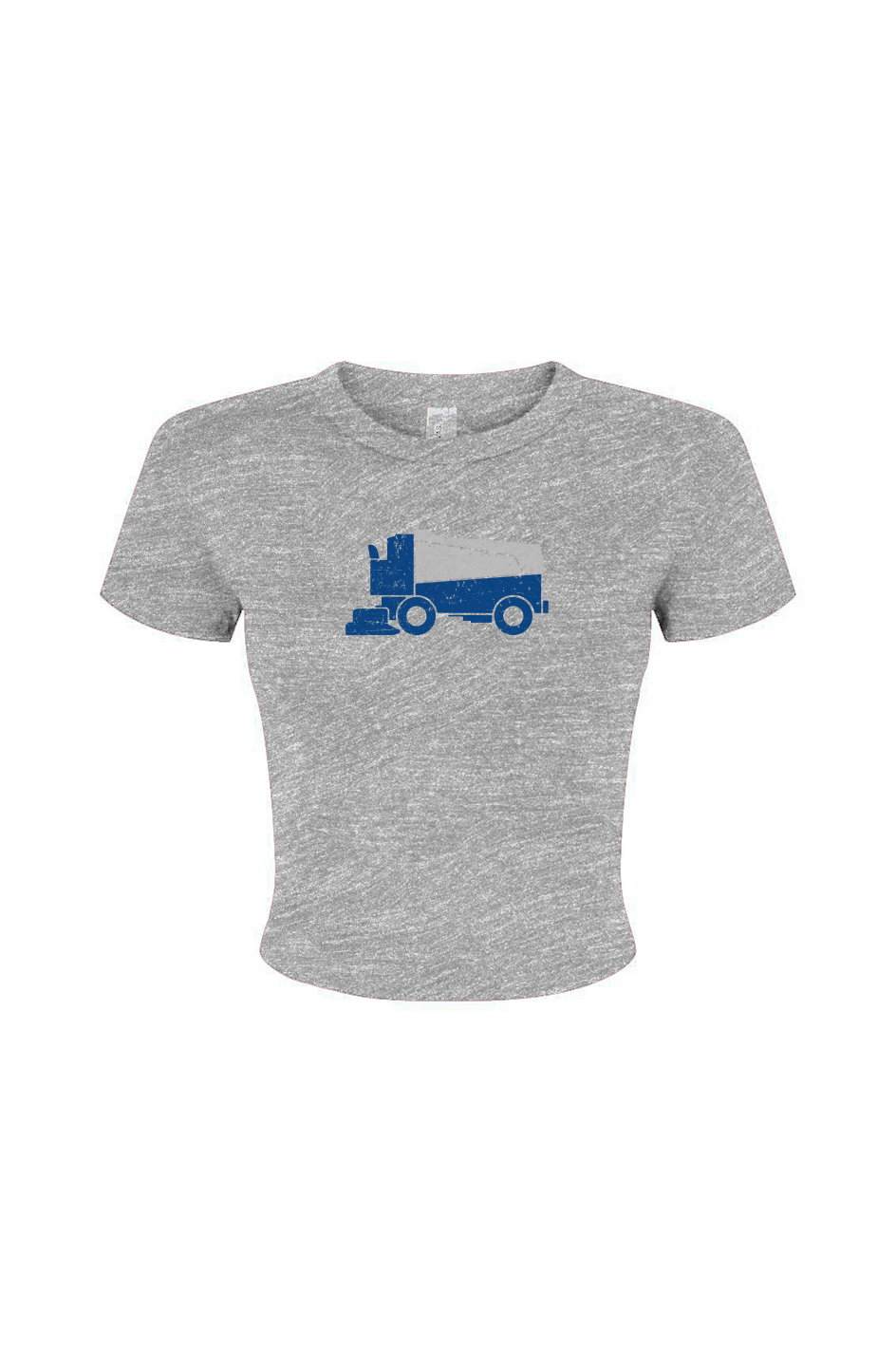 The Barn Babe Surface Boss Micro Rib Baby Tee Grey | Barn Garb Hockey Threads