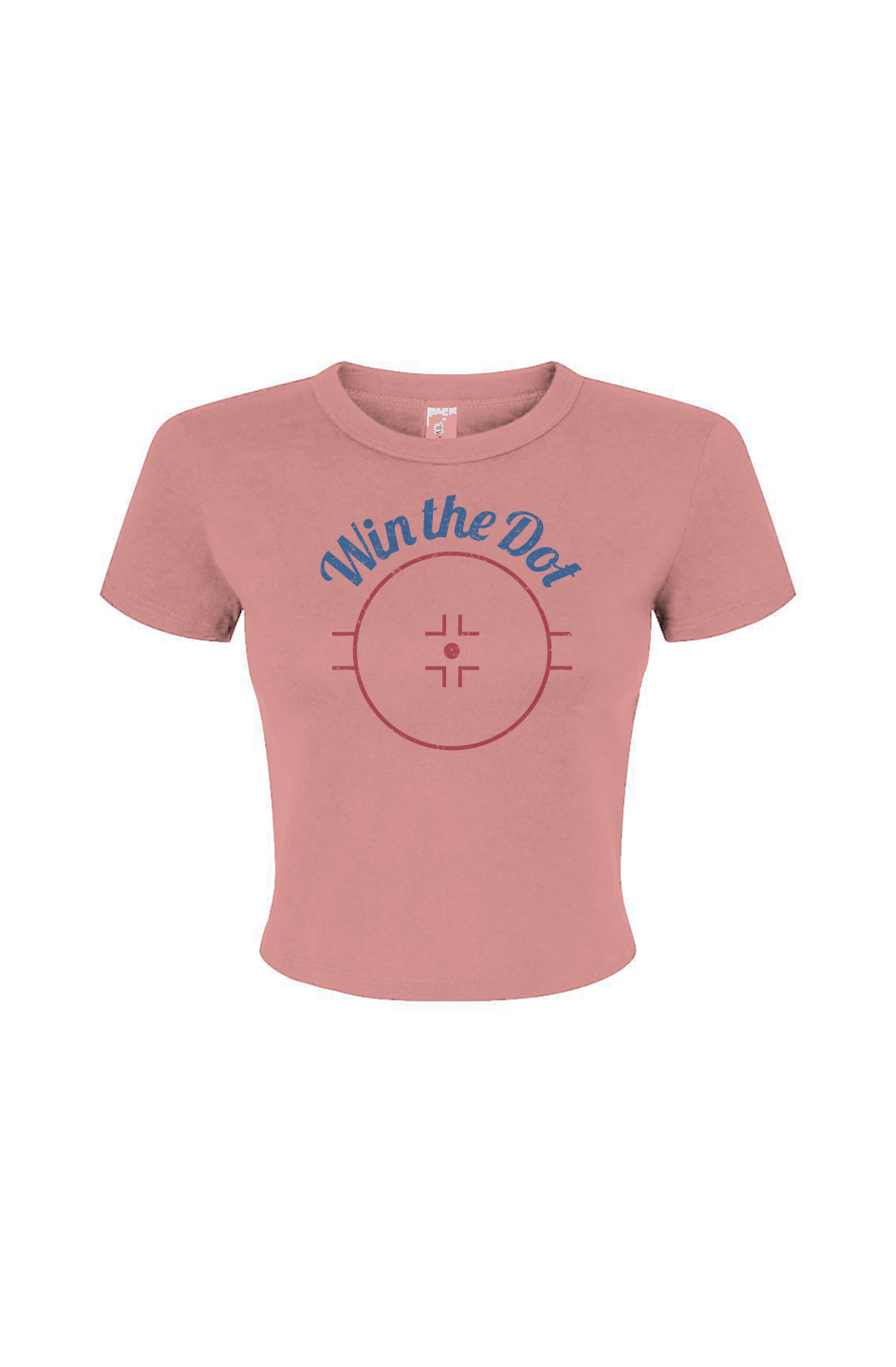 The Barn Babe Win the Dot Micro Rib Baby Tee Pink | Barn Garb Hockey Threads