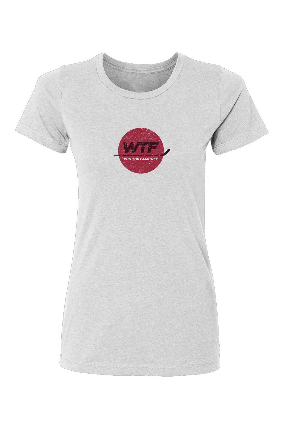 The Barn Babe Win the Faceoff Tee White | Barn Garb Hockey Threads