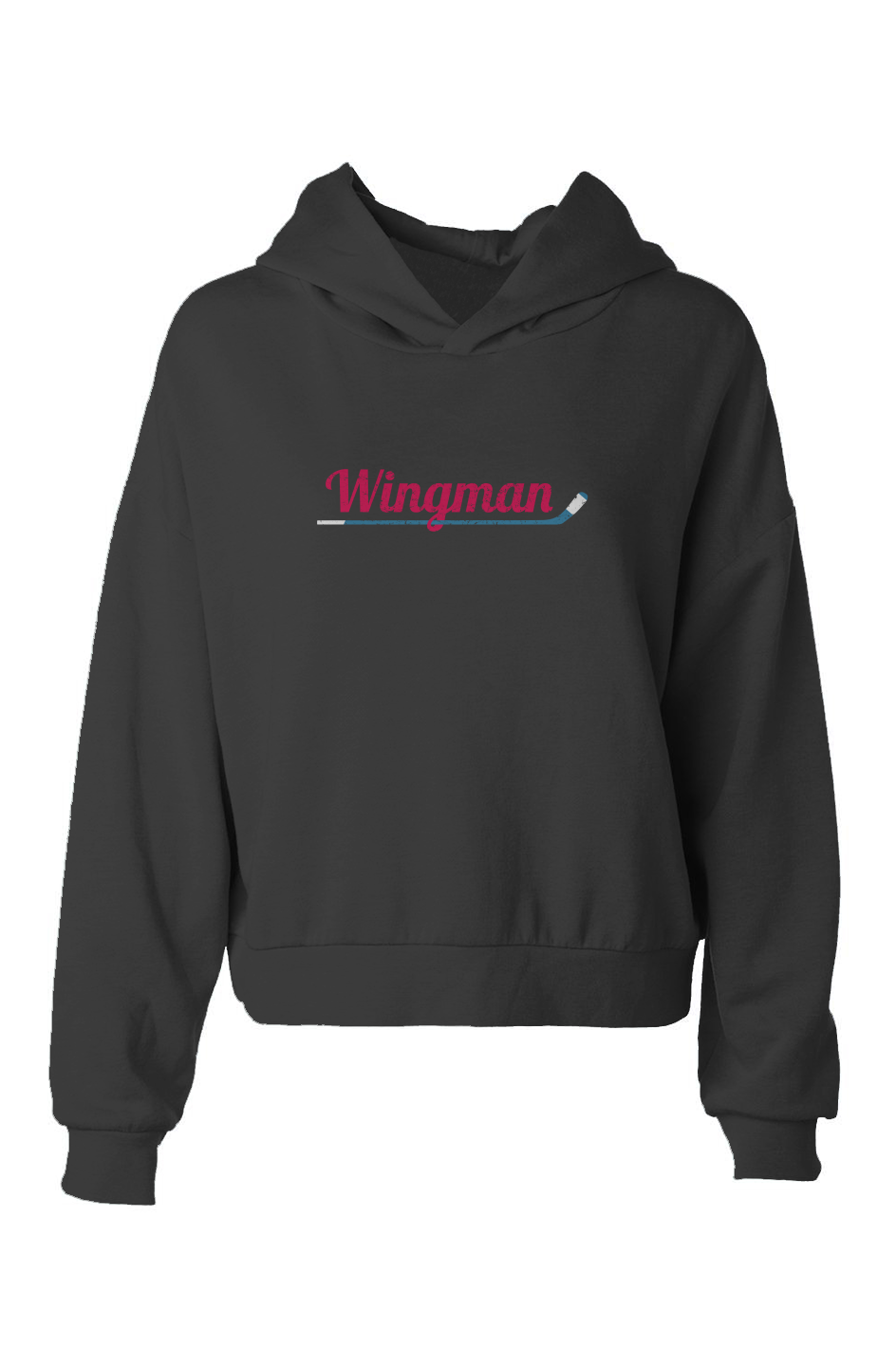 The Barn Babe Wingman Hip-Height Hoodie Black | Barn Garb Hockey Threads