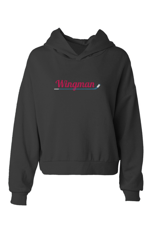 The Barn Babe Wingman Hip-Height Hoodie Black | Barn Garb Hockey Threads