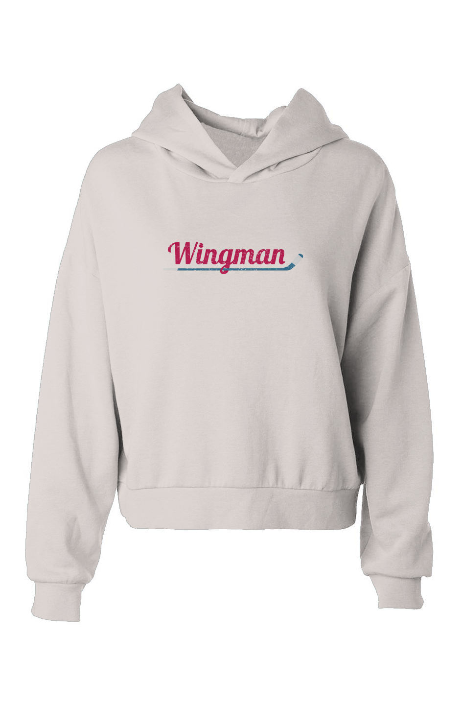 The Barn Babe Wingman Hip-Height Hoodie White | Barn Garb Hockey Threads