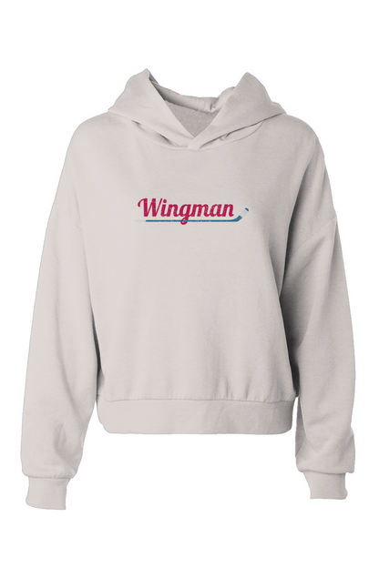 The Barn Babe Wingman Hip-Height Hoodie White | Barn Garb Hockey Threads