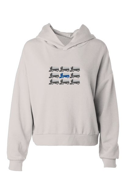 The Barn Babe Zamboni Nation Hip-Height Hoodie Bone | Barn Garb Hockey Threads