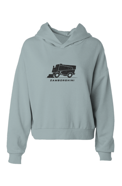The Barn Babe Zamborghini Hip-Height Hoodie Blue | Barn Garb Hockey Threads