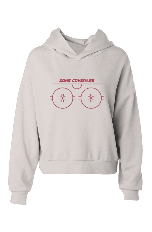 The Barn Babe Zone Coverage Hip-Height Hoodie White | Barn Garb Hockey Threads