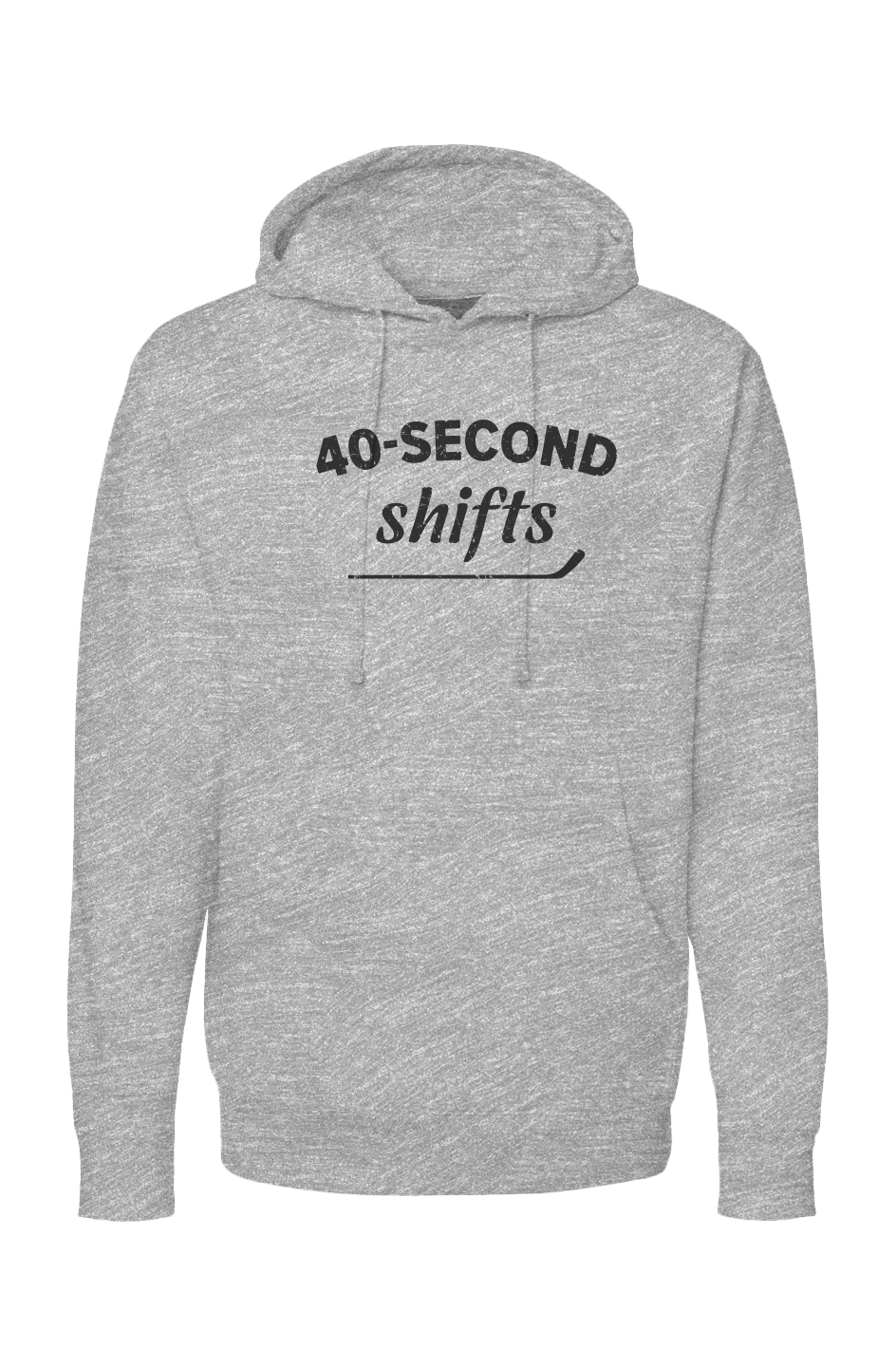 The Bench Boss 40-Second Shifts Hoodie Grey | Barn Garb Hockey Threads