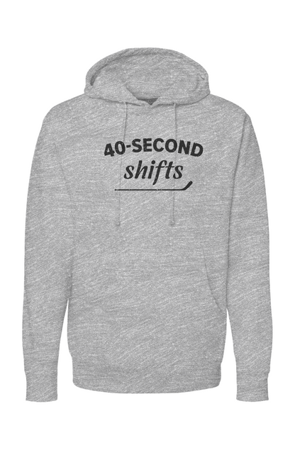 The Bench Boss 40-Second Shifts Hoodie Grey | Barn Garb Hockey Threads