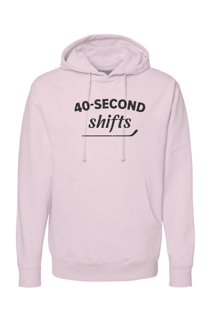 The Bench Boss 40-Second Shifts Hoodie Pink | Barn Garb Hockey Threads