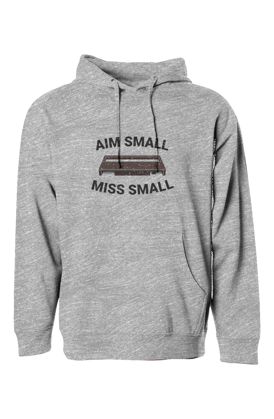 The Bench Boss Aim Small Miss Small Hoodie Grey | Barn Garb Hockey Threads