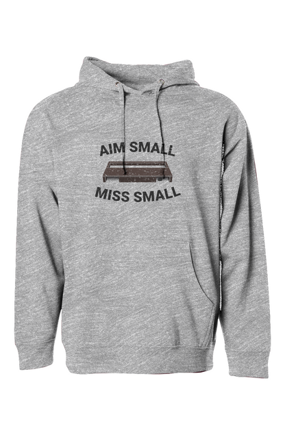 The Bench Boss Aim Small Miss Small Hoodie Grey | Barn Garb Hockey Threads