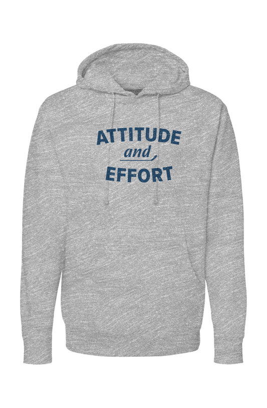 The Bench Boss Attitude and Effort Hoodie Grey | Barn Garb Hockey Threads
