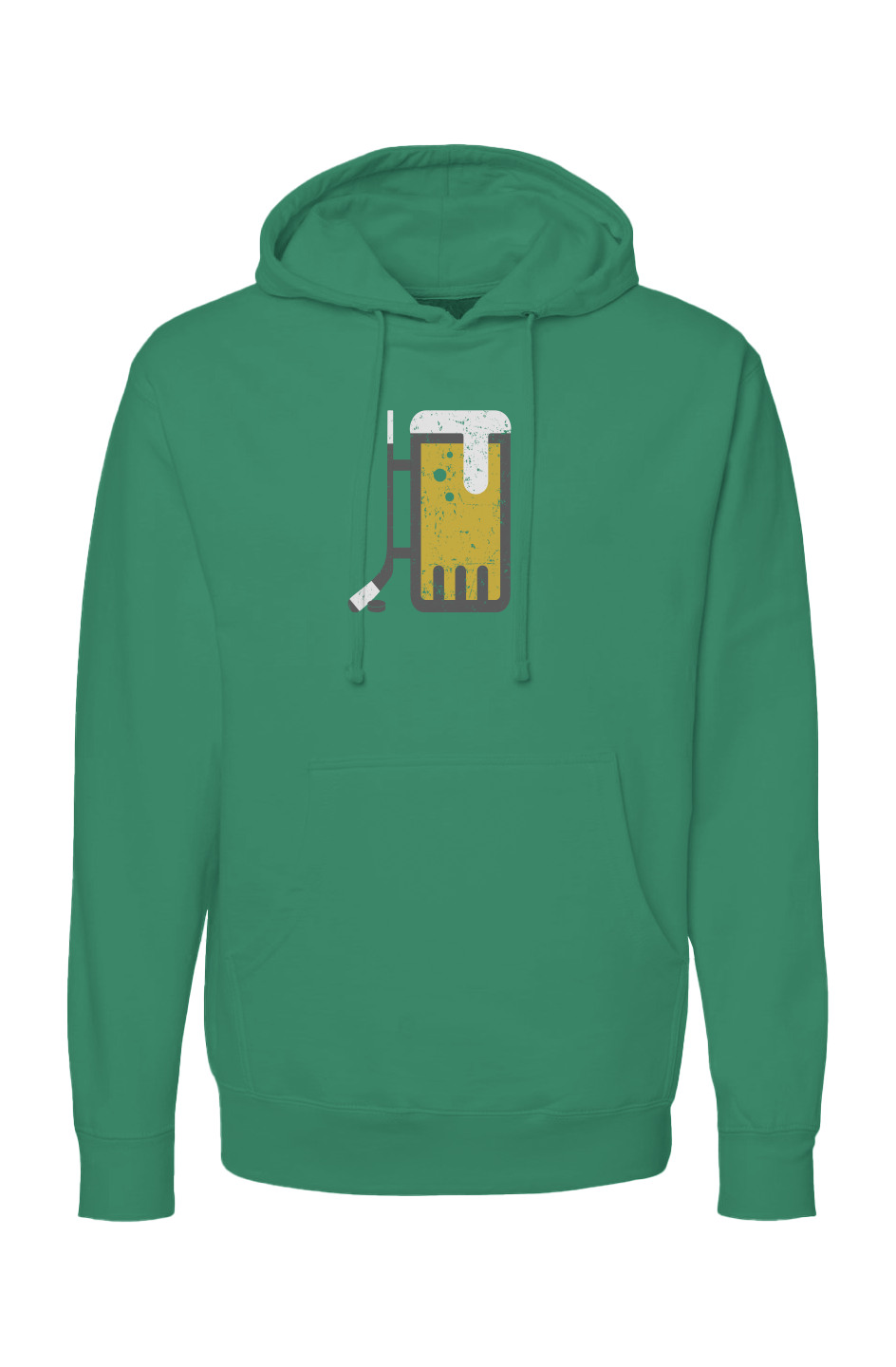 The Bench Boss Bar Down Hoodie Green | Barn Garb Hockey Threads