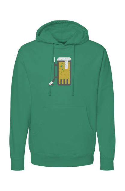The Bench Boss Bar Down Hoodie Green | Barn Garb Hockey Threads