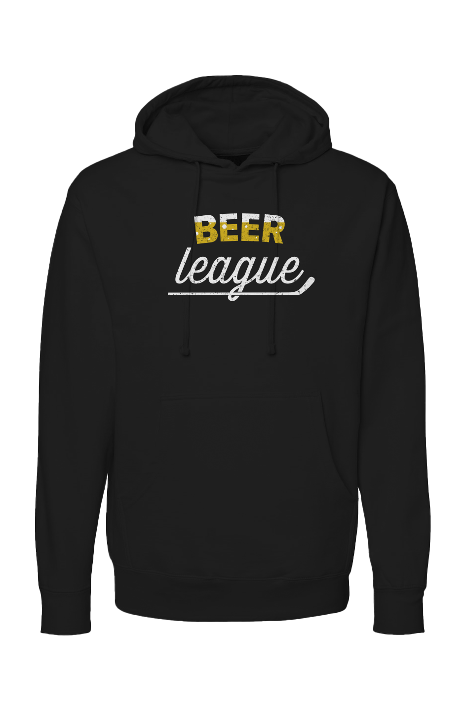 The Bench Boss Beer League Hoodie Black | Barn Garb Hockey Threads