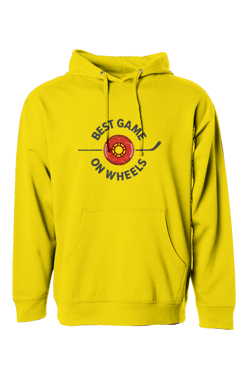The Bench Boss Best Game on Wheels Hoodie Gold | Barn Garb Hockey Threads