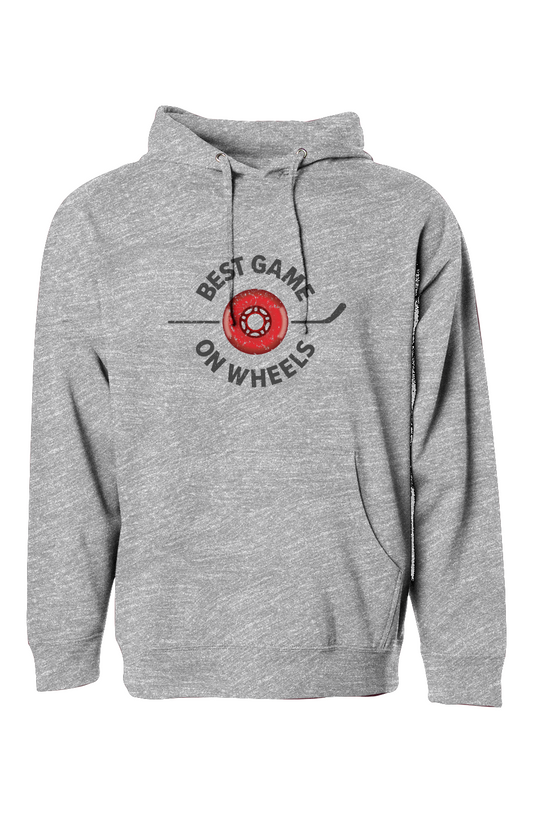 The Bench Boss Best Game on Wheels Hoodie Grey | Barn Garb Hockey Threads