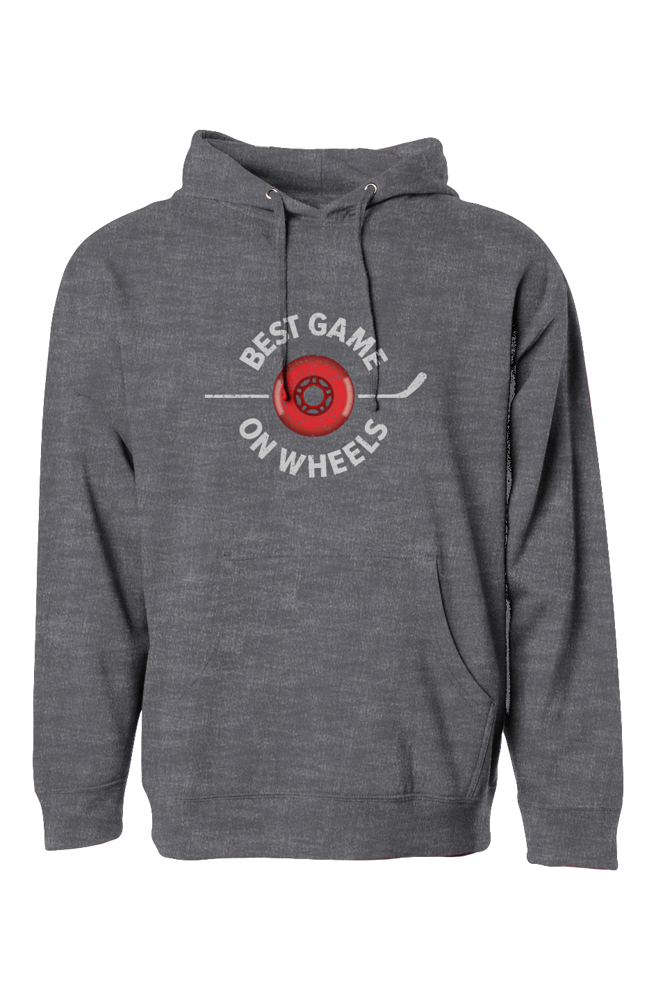 The Bench Boss Best Game on Wheels Hoodie Heather Charcoal | Barn Garb Hockey Threads