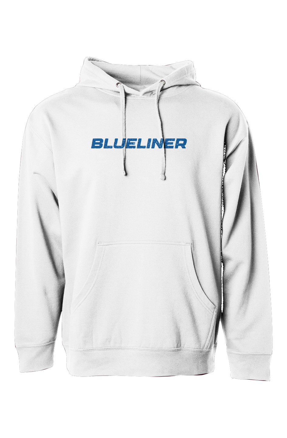 The Bench Boss Blueliner Hoodie White | Barn Garb Hockey Threads
