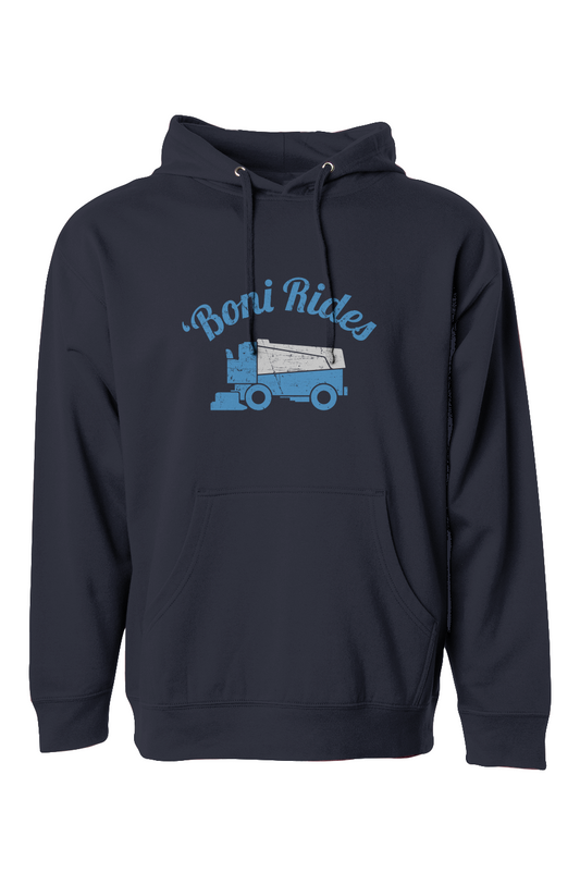 The Bench Boss Boni' Rides Hoodie Navy Blue | Barn Garb Hockey Threads