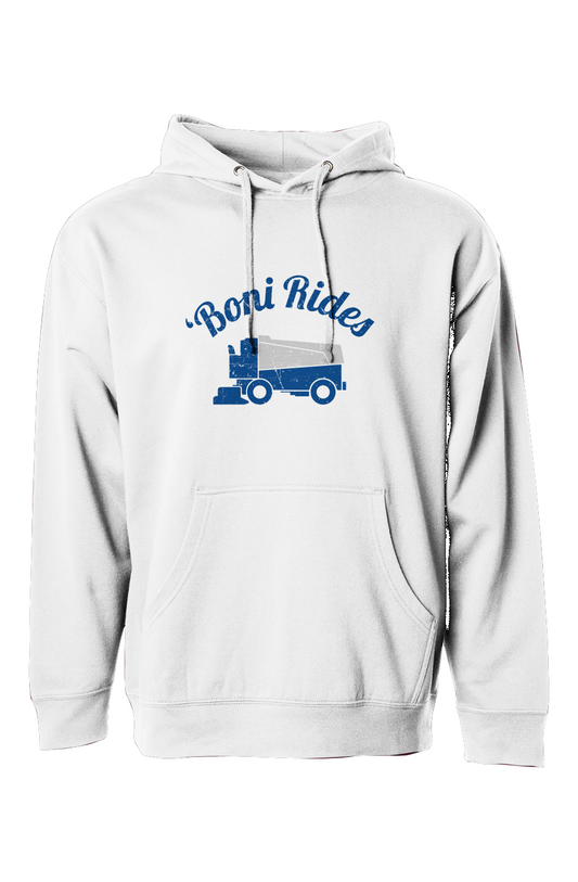 The Bench Boss Boni' Rides Hoodie White | Barn Garb Hockey Threads